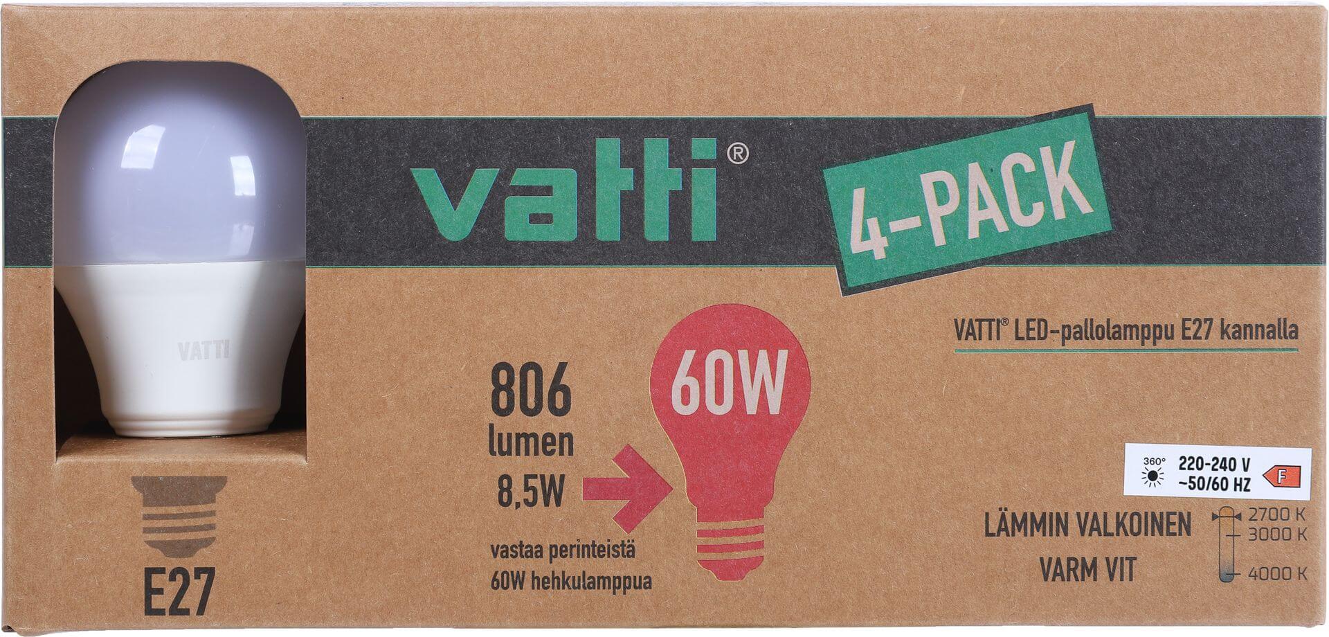 Led Pallolamppu E Lm Kpl Vatti Eur