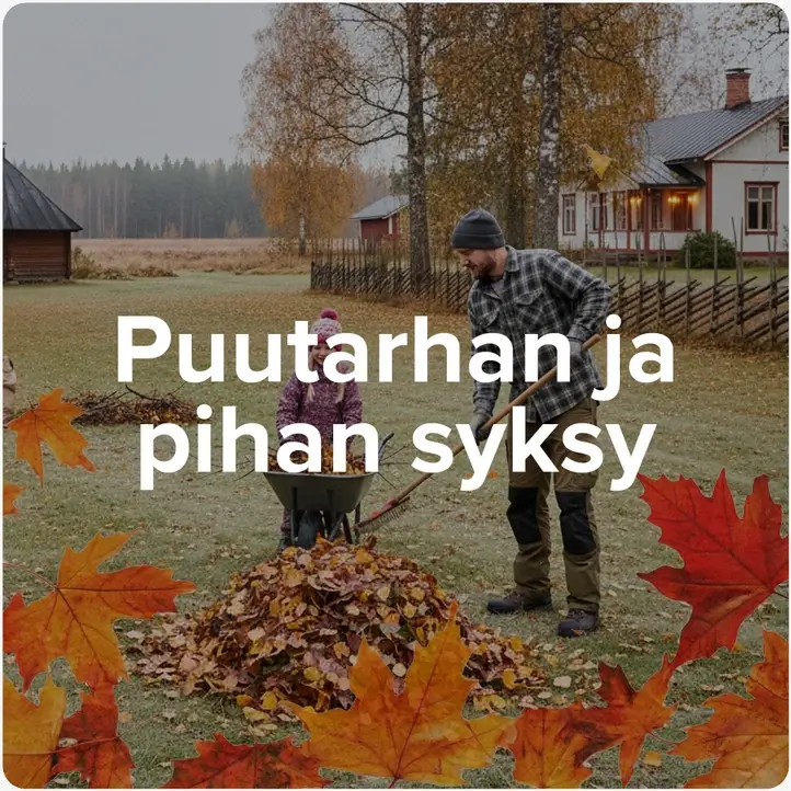 Puutarhan ja pihan syksy