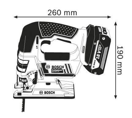 Akkupistosaha GST 18 V-LIB Solo, Bosch