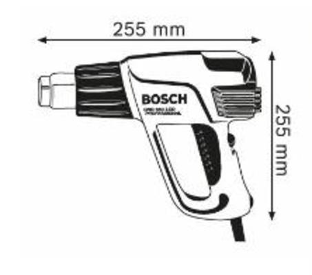 Kuumailmapuhallin GHG 660 LCD, Bosch