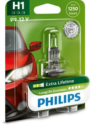 Ajovalopolttimo, H1, longlife, Philips