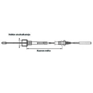 Jarruvaijeri 730 Knott Nieper (holkki: 18,5 / 22 mm M8 / M12x1.5)