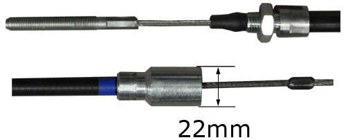 Jarruvaijeri 2000 Knott (holkki: 18,5 / 22 mm M8 / M12x1.5)