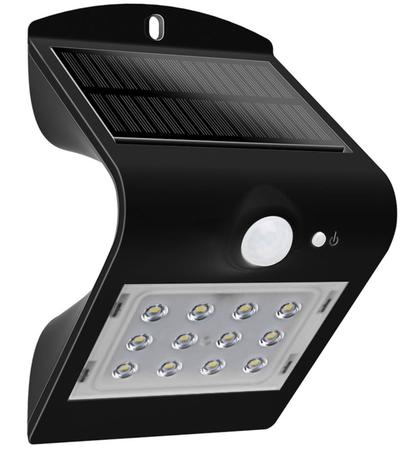 Aurinkokenno Led valaisin Liiketunnistimella Musta Brightsolar 