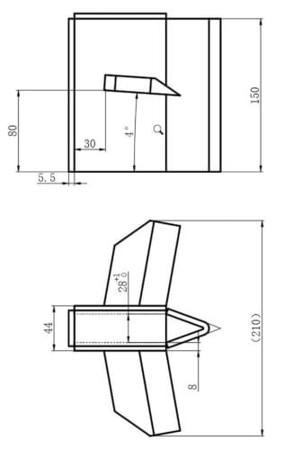 Ristihalkaisuterä 18-22 T klapikoneeseen, Timco