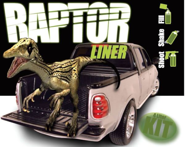Lavapinnoite Raptor, musta, 3,8 l, U-Pol