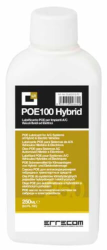 Ilmastointijärjestelmän voiteluöljy POE 100 Hybrid, Errecom - Ilmastointijärjestelmän voiteluöljy, 250 ml