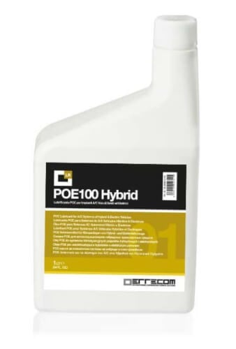 Ilmastointijärjestelmän voiteluöljy POE 100 Hybrid, Errecom - Ilmastointijärjestelmän voiteluöljy, 250 ml