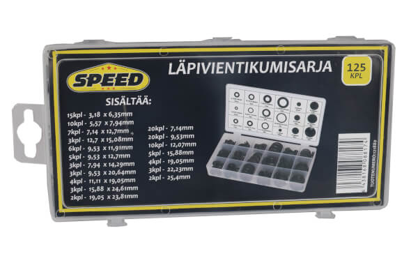 Läpivientikumisarja 125 osainen, Speed