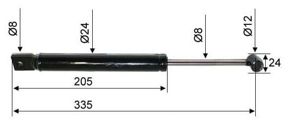 Aisan vaimennin, ZAF 2,0  PAV/SR 2,0 MX CC=335, Valeryd