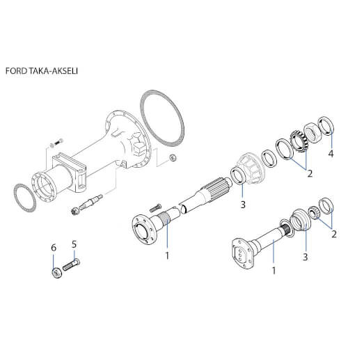 Takapyörän pultti Ford 81815607