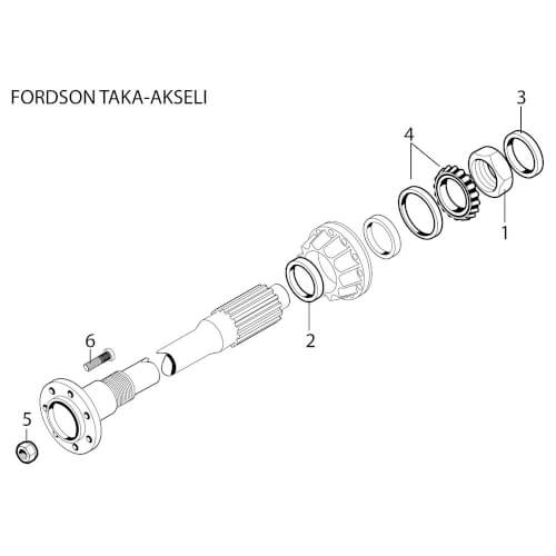 Takapyörän pultti Ford 81815607