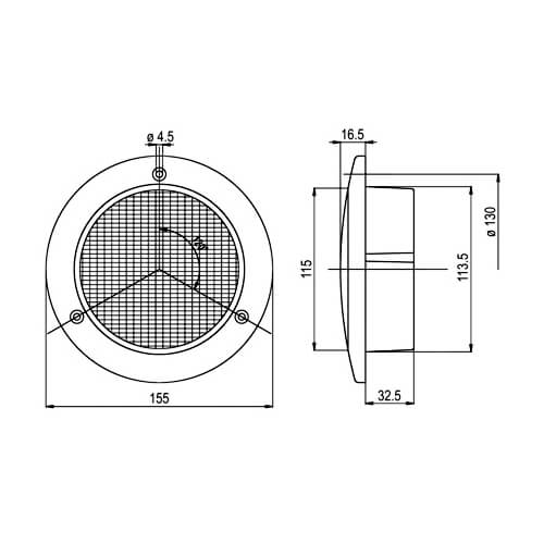 Jokon led taka/suuntavalo 12/155 (10.0018.000 BBS 735/12)