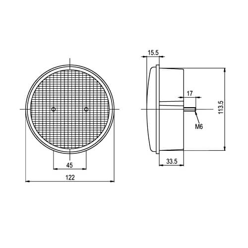 Jokon led sumu/peruutusvalo 12V (13.3100.000 SNW 730/12 122 mm)