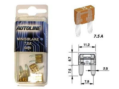 Sulake mini GM 7,5 A, Autoline