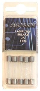 Lasiputkisulake 3 A, 6 x 32 mm, Autoline