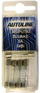 Lasiputkisulake 5 A, 6 x 32 mm, Autoline