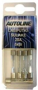 Lasiputkisulake 20 A, 6 x 32 mm, Autoline