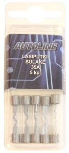 Lasiputkisulake 35 A, 6 x 32 mm, Autoline