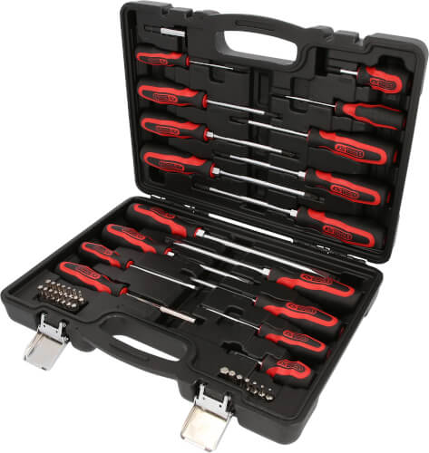 Ruuvimeisselisarja + k&auml;rkisarja ERGOTORQUEplus, KS-Tools