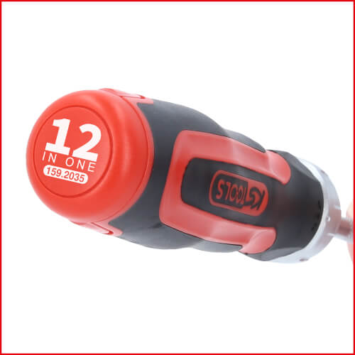 R&auml;ikk&auml;k&auml;rkiruuvinv&auml;&auml;nnin 1/4" 12 in 1, KS Tools