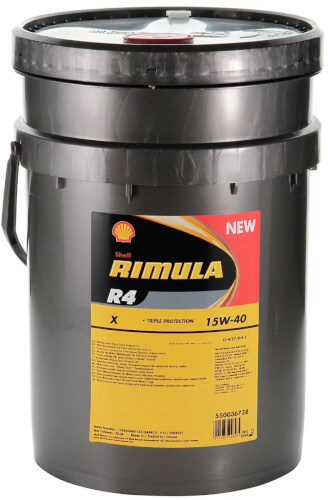 Moottoriöljy Rimula R4X 15W-40, 20 l, Shell