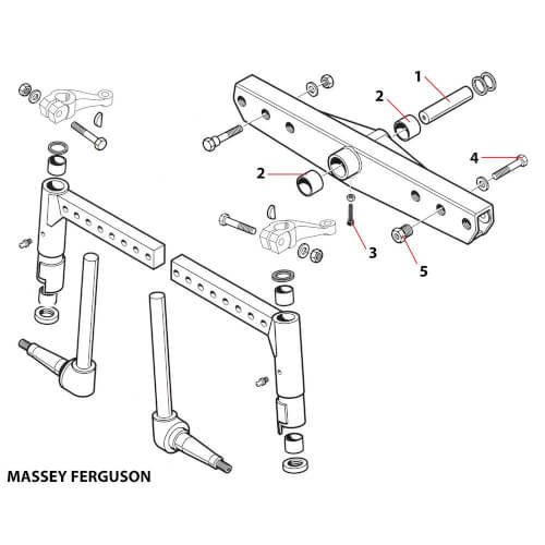 Etuakselin pultin mutteri MF 11/16"UNF