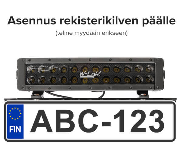 Led-lisävalo Hurricane kaareva | 36 cm | 6400 lm, W-Light