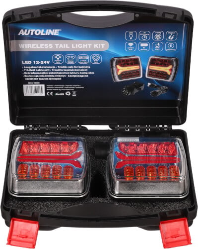 Langaton takavalopari Led 12/24 V, Autoline