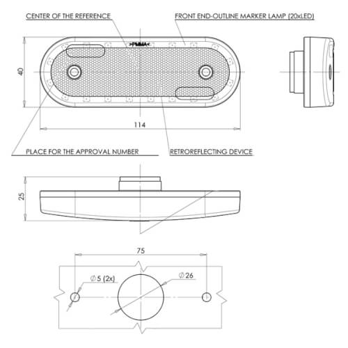 Led-etu&auml;&auml;rivalo 10-36 V, kirkas