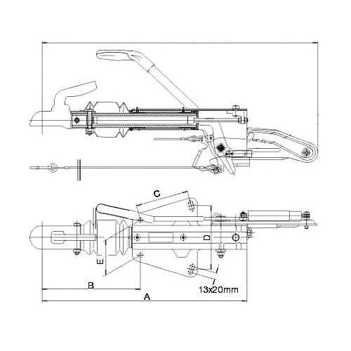 Työntöjarru Knott KF17 (1700 kg V-aisa)