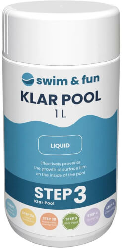 Levänestoaine Klar Pool 1000 ml, Swim & Fun