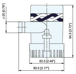 Pilssipumppu, max. 31,5 l/min, 12 V