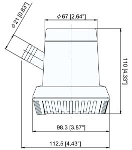 Pilssipumppu, max. 44,2 l/min, 12 V