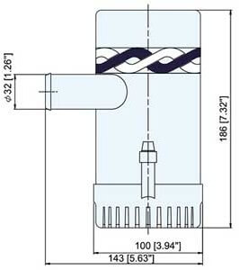 Pilssipumppu, max. 126,2 l/min, 24 V