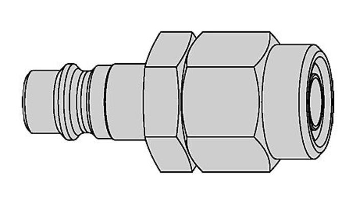 Rekyylit&ouml;n liitinpistoke, Serie 320, Cejn -  Liitinpistoke, kierre 6,5 x 10 mm (Stream-Line)