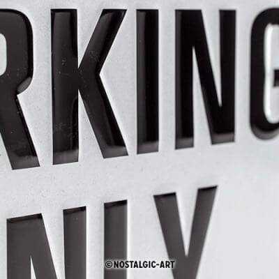 Peltikyltti BMW Parking Only, Nostalgic Art - 20 x 30 cm