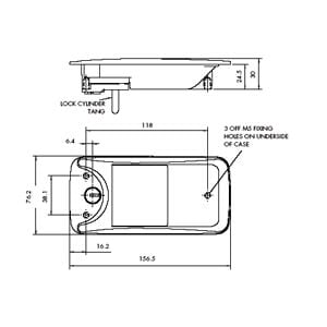 Oven lukko 3240 ulko