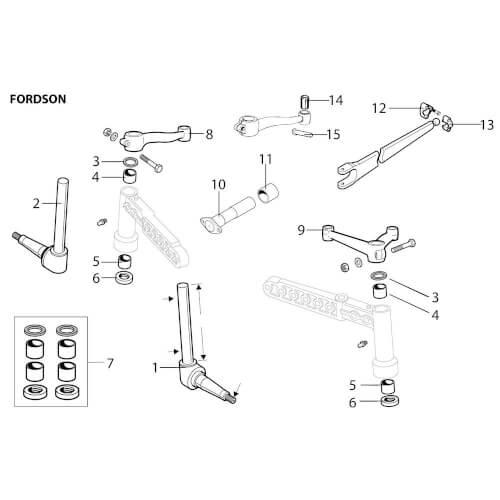 Olka-akselin korjaussarja, Ford 82125700