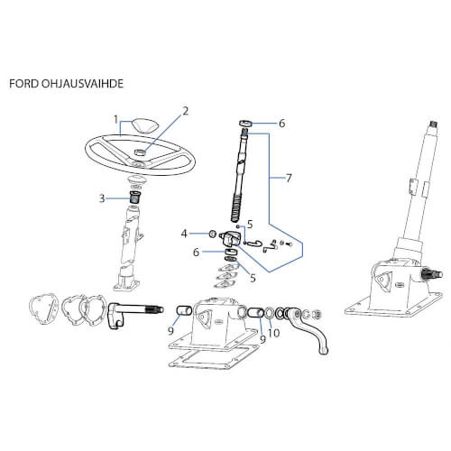 Olka-akselin hela alempi Ford 81803202