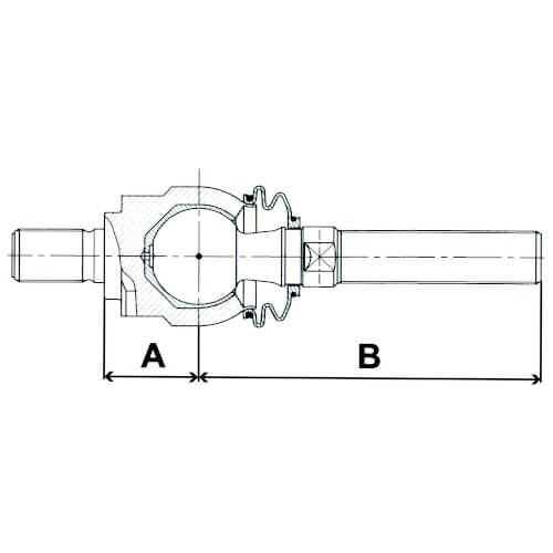 Ohjaus sylinterin välinivel Ford,CIH 83957098