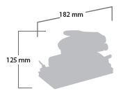 Epäkeskohiomakone 95x175 mm, Shinano