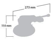 Epäkeskohiomakone 150 mm (tarra), Shinano 3113