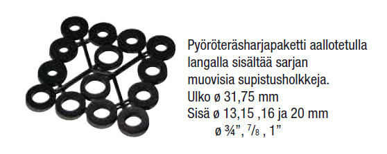 Pyöröteräsharja, 100 x 20 mm (teräs), Osborn