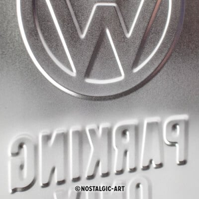 Peltikyltti VW Parking Only 15 x 20 cm, Nostalgic Art