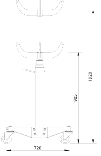 Vaihteistonostin 1,2 t, AC