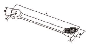 Räikkälenkkiavainsarja 5/16"-3/4" (suunnanvaihdolla), Boxo