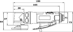 Kulmahiomakone 75214 low-noise, Pneutrend