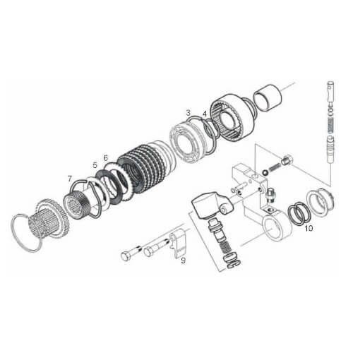 Pakan jousi, voimanulosotto / 4WD, MF 1660406M1