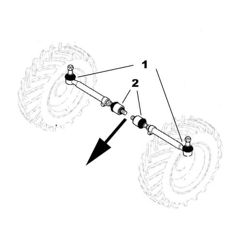 Ohjaus sylinterin välinivel CIH, MF 1966125C1